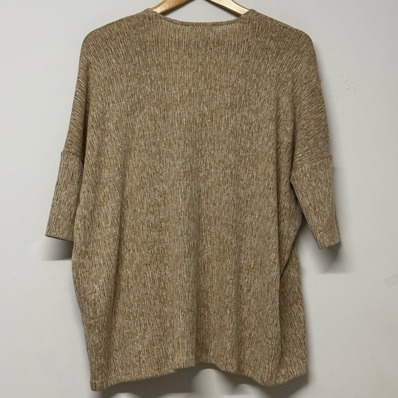 Pure Jill Linen Blend Knit Cardigan One Button Jacket Curry Beige S - Picture 4 of 4